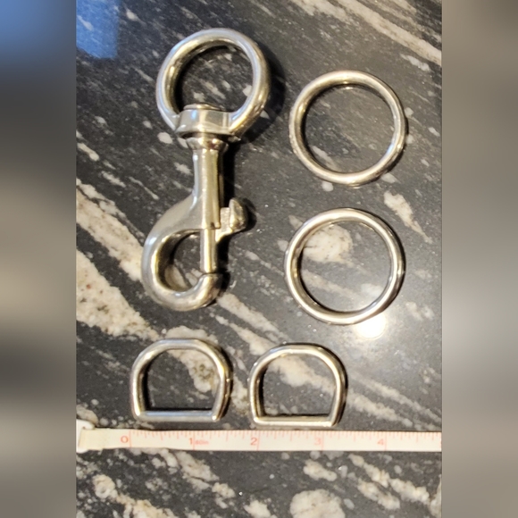 Handbag Purse Large Oversized Steel Hardware, Only - Picture 4 of 7